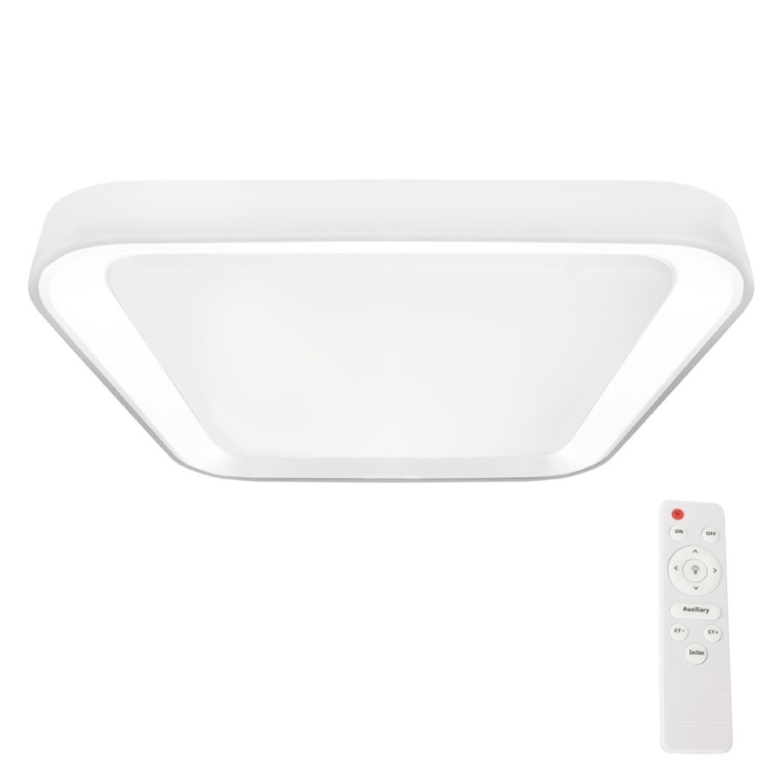 Plafonnier à intensité variable QUADRO LED/38W/230V 3000-6000K blanc + Télécommande