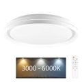 Plafonnier à intensité variable salle de bain ELIZA LED/48W/230V d. 38,5 cm 3000-6000K IP44 + télécommande