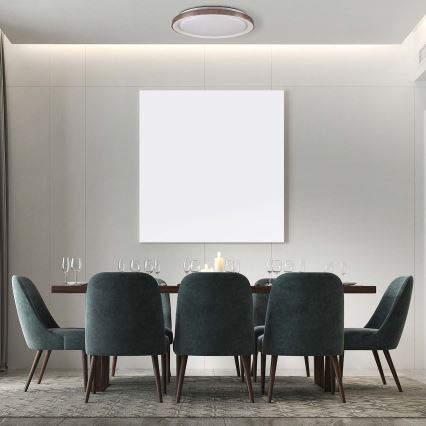 Plafonnier à intensité variable salle de bain GRAŻYNA LED/72W/230V 3000-6000K d. 51 cm IP44 gris + Télécommande