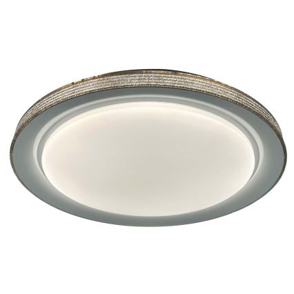 Plafonnier à intensité variable salle de bain GRAŻYNA LED/72W/230V 3000-6000K d. 51 cm IP44 gris + Télécommande