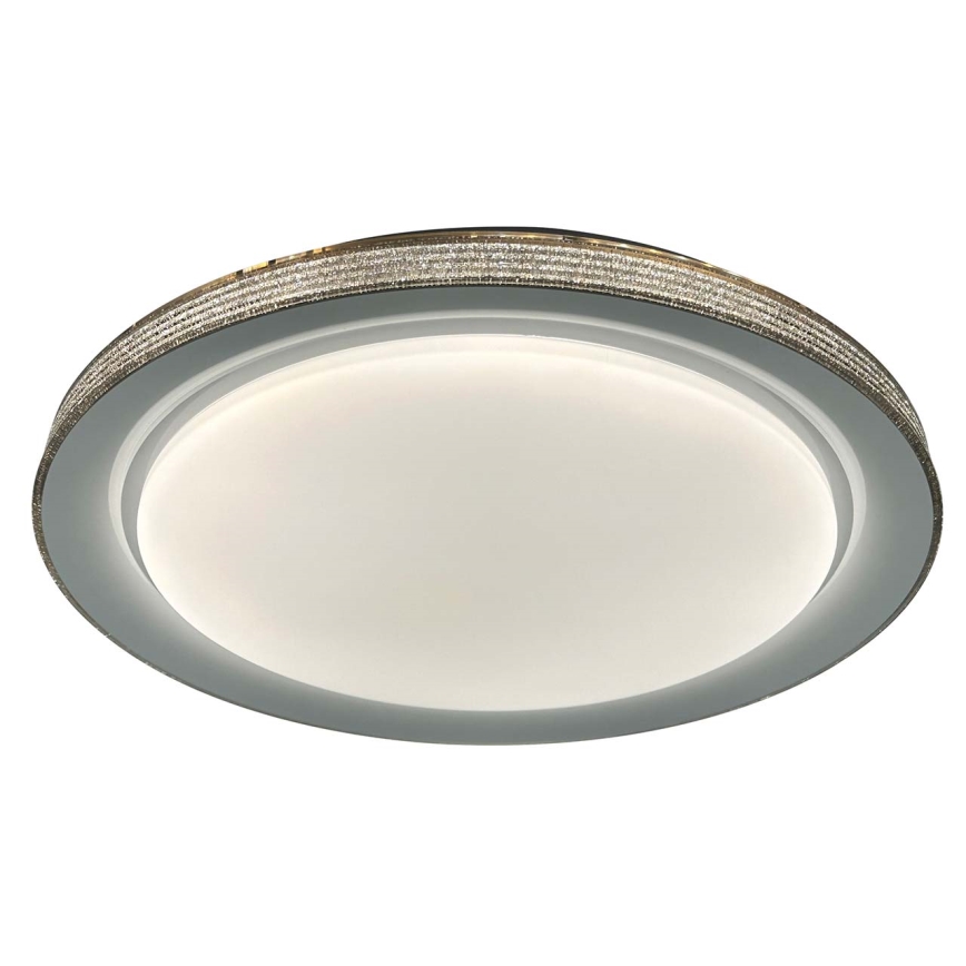 Plafonnier à intensité variable salle de bain GRAŻYNA LED/72W/230V 3000-6000K d. 51 cm IP44 gris + Télécommande