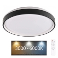 Plafonnier à intensité variable salle de bain JADWIGA LED/42W/230V d. 38,5 cm 3000-6000K IP44 + télécommande