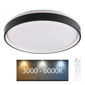 Plafonnier à intensité variable salle de bain JADWIGA LED/42W/230V d. 38,5 cm 3000-6000K IP44 + télécommande