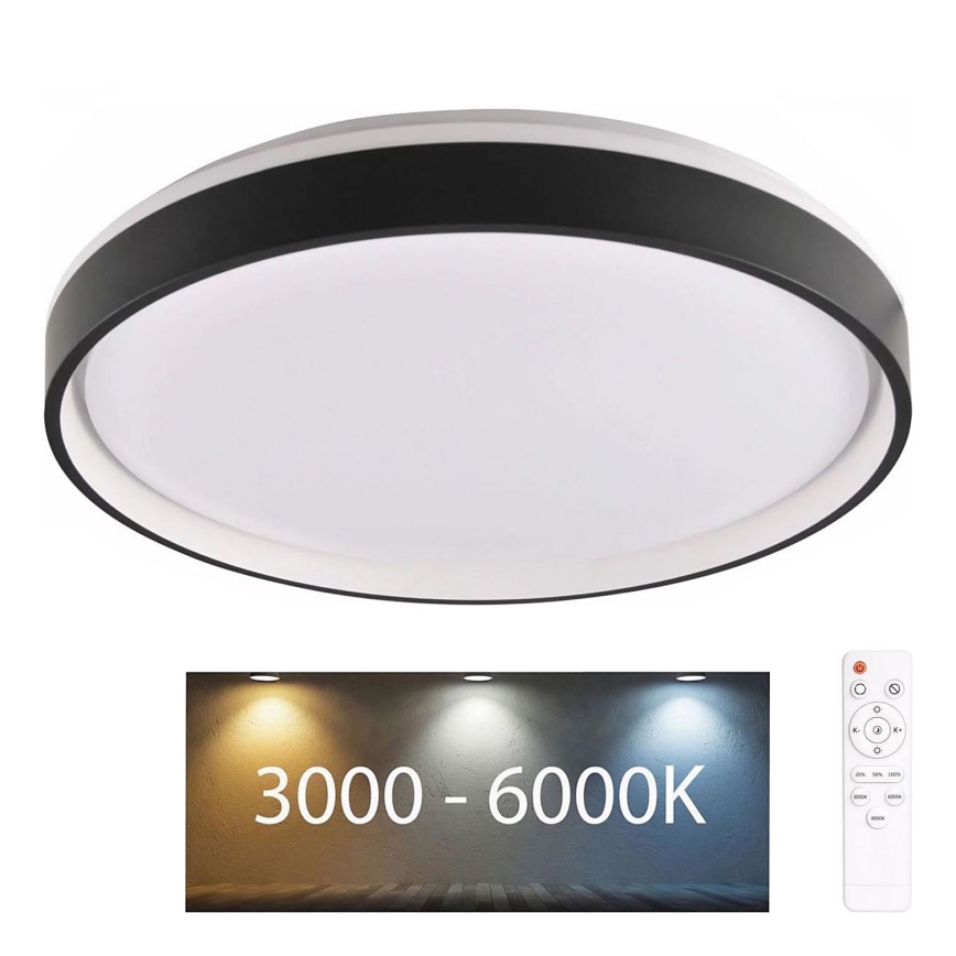 Plafonnier à intensité variable salle de bain JADWIGA LED/42W/230V d. 38,5 cm 3000-6000K IP44 + télécommande