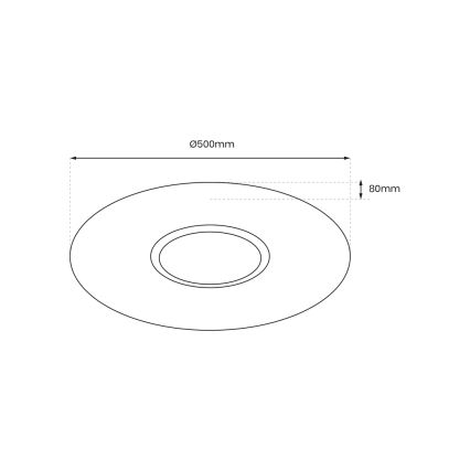 Plafonnier à intensité variable SPARKY LED/50W/230V 3000-6000K + télécommande