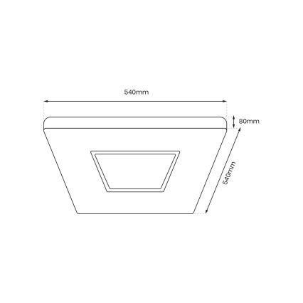 Plafonnier à intensité variable SPARKY LED/65W/230V 3000-6000K + télécommande