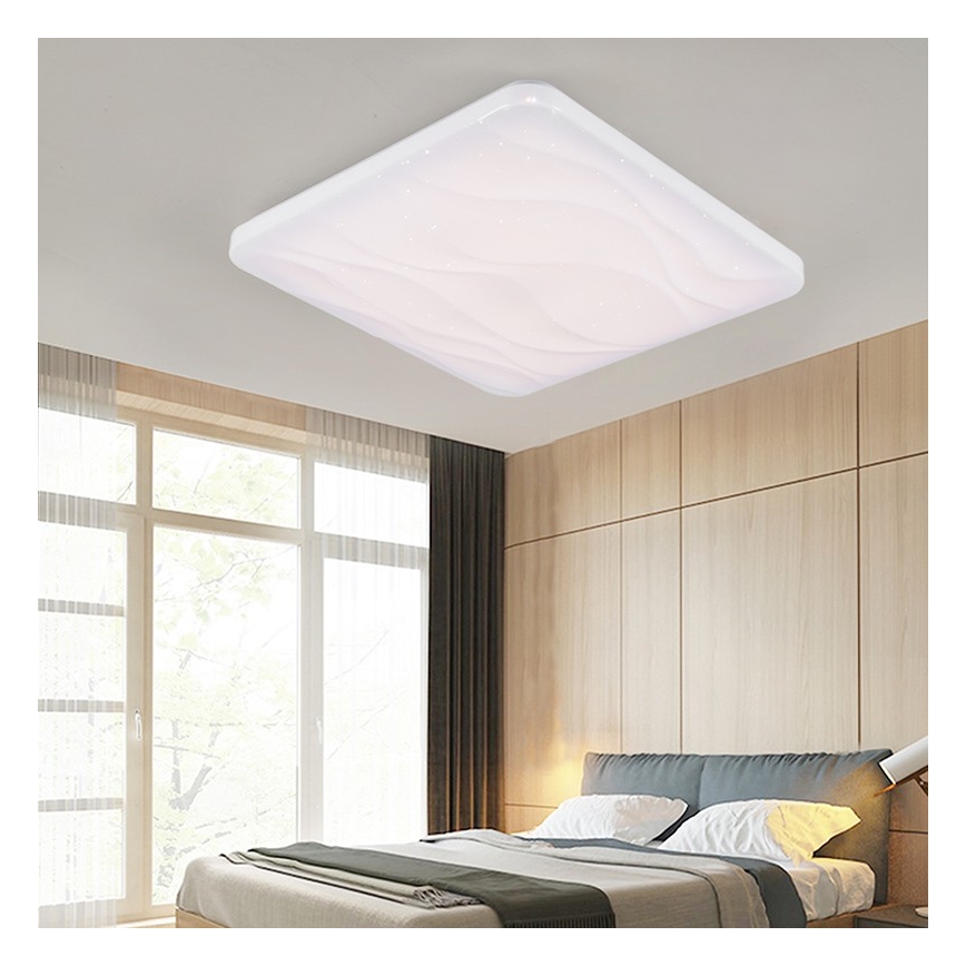 Plafonnier à intensité variable STARS LED/50W/230V + télécommande