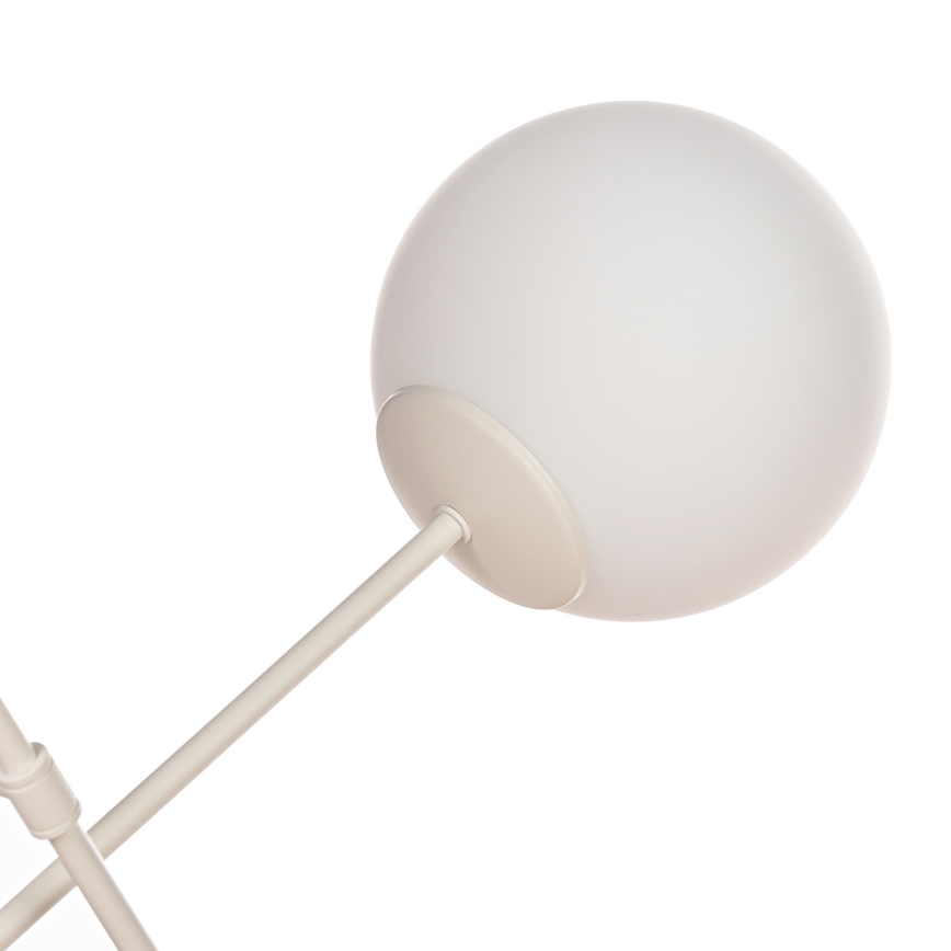 Plafonnier à montage en surface MOON 6xE27/15W/230V, crème