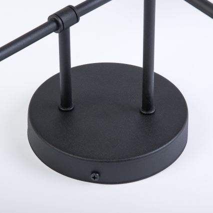 Plafonnier à montage en surface OBSIDIAN 4xG9/10W/230V noir/gris fumé