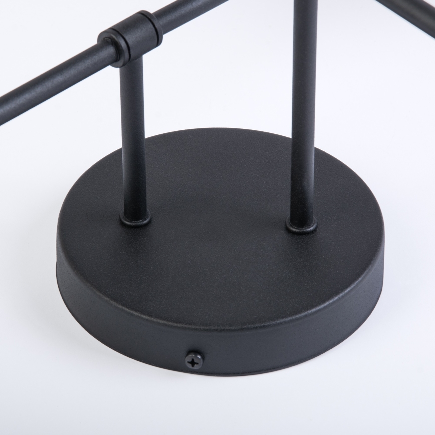 Plafonnier à montage en surface OBSIDIAN 4xG9/10W/230V noir/gris fumé