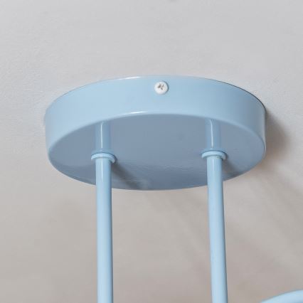 Plafonnier à montage en surface OXFORD 2xE27/15W/230V bleu