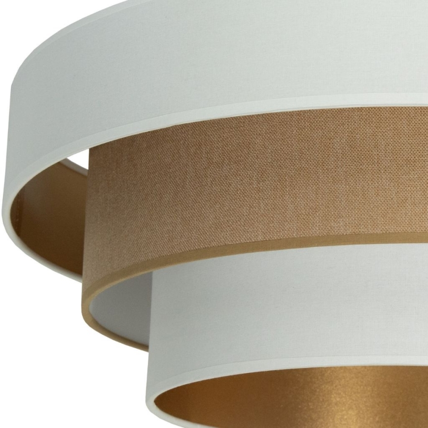Plafonnier à montage en surface WENTA 1xE27/60W/230V Ø 50 cm blanc/marron