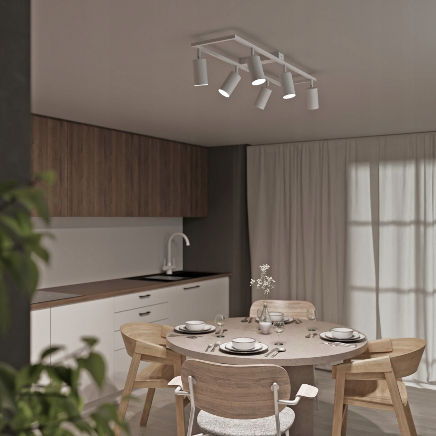 Plafonnier à spots 6xGU10/30W/230V blanc