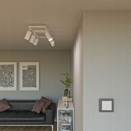 Plafonnier à spots 6xGU10/30W/230V blanc