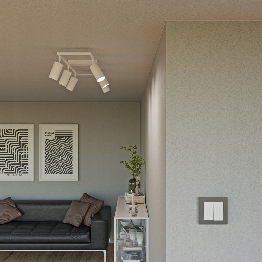 Plafonnier à spots 6xGU10/30W/230V blanc