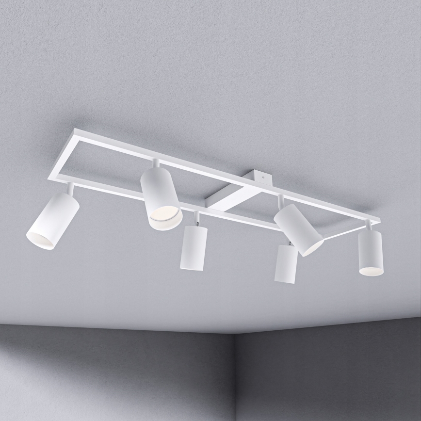 Plafonnier à spots 6xGU10/30W/230V blanc