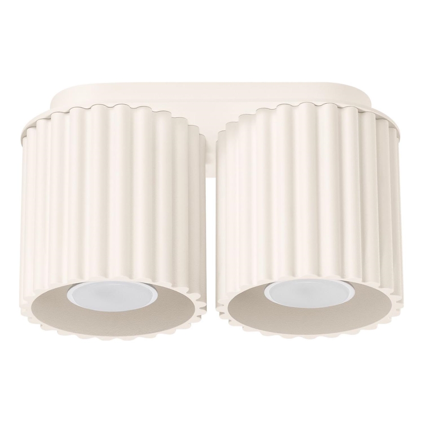 Plafonnier à spots AURA 2xGU10/10W/230V coloris crème