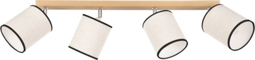 Plafonnier à spots BOHO 4xE27/25W/230V chêne