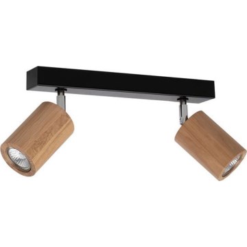 Plafonnier à spots LED MATTI 2xGU10/5W/230V chêne