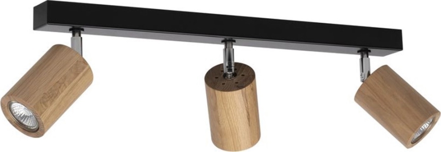 Plafonnier à spots LED MATTI 3xGU10/5W/230V, finition chêne