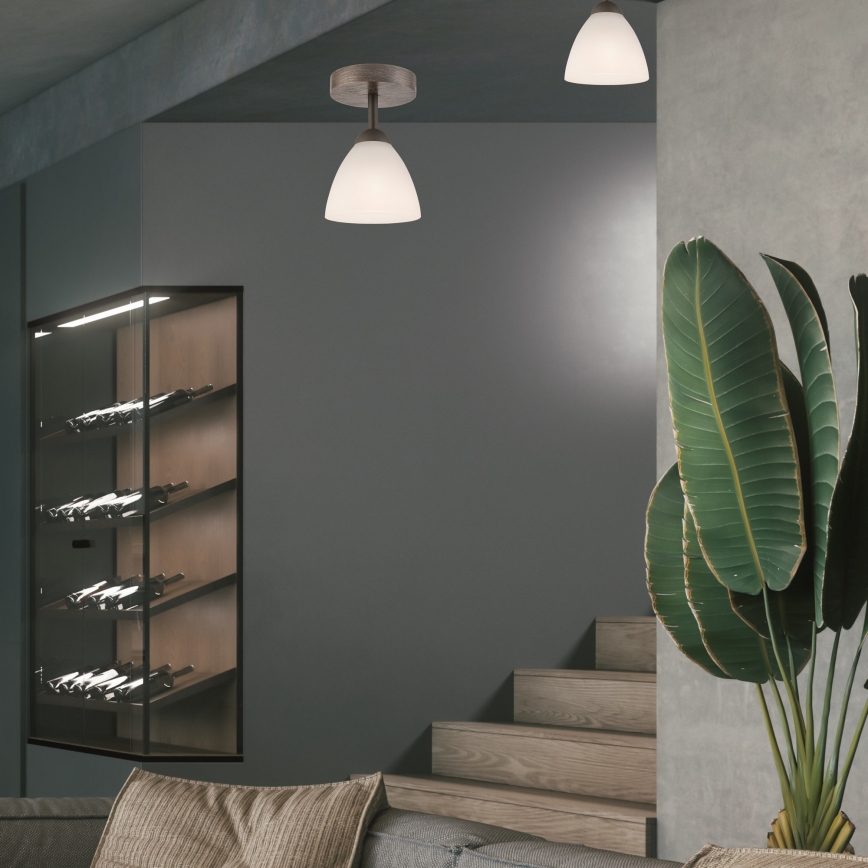 Plafonnier ADRIANO 1xE27/60W/230V hêtre