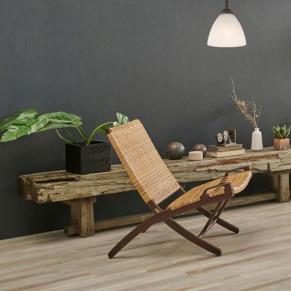 Plafonnier ADRIANO 1xE27/60W/230V en hêtre