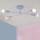 Plafonnier affleurant CAMBRIDGE 4xE27/15W/230V bleu/rose