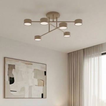 Plafonnier affleurant HALO 6xGX53/12W/230V beige