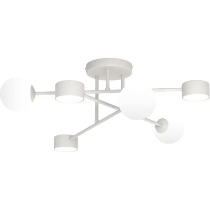 Plafonnier affleurant HOLON 3xG9/8W/230V + 3xGX53/12W gris