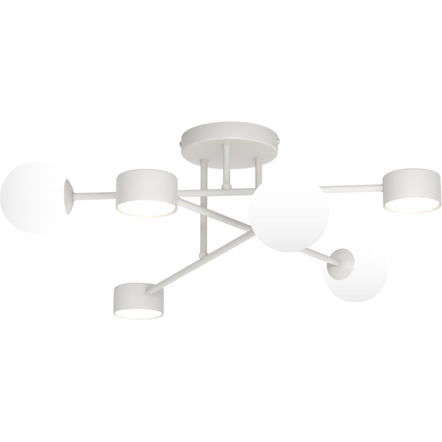 Plafonnier affleurant HOLON 3xG9/8W/230V + 3xGX53/12W gris