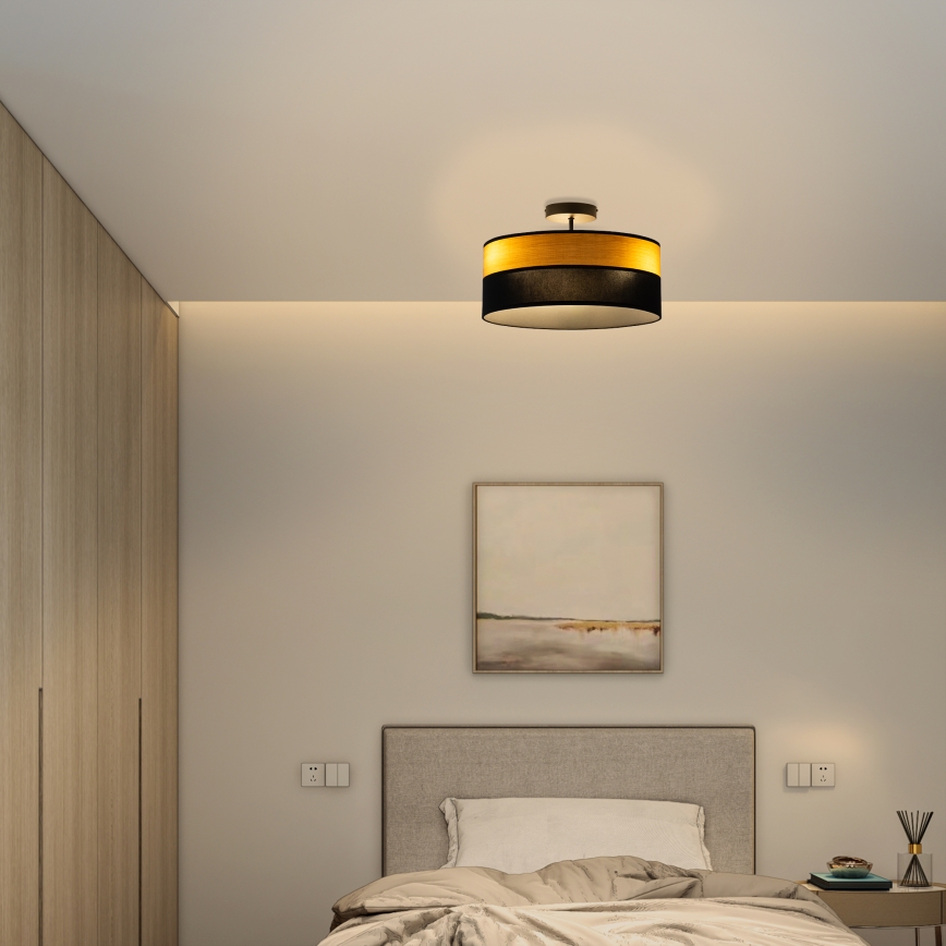 Plafonnier ALBA 3xE27/15W/230V Ø 40 cm noir/marron