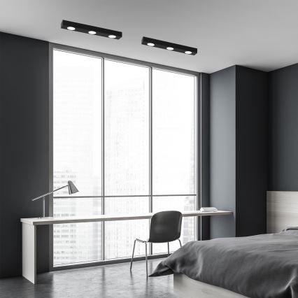 Plafonnier ALEXANDER 3xGX53/12W/230V noir