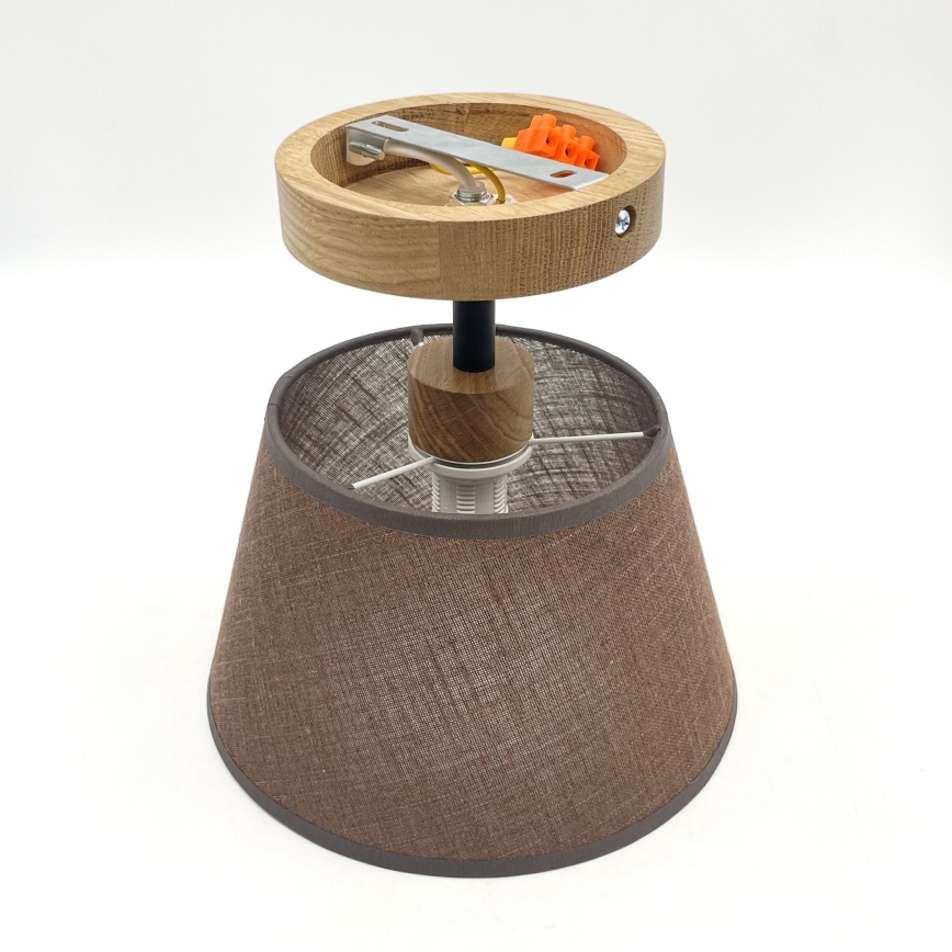 Plafonnier ANTONIO 1xE14/40W/230V marron/chêne