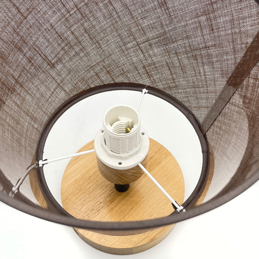 Plafonnier ANTONIO 1xE14/40W/230V marron/chêne