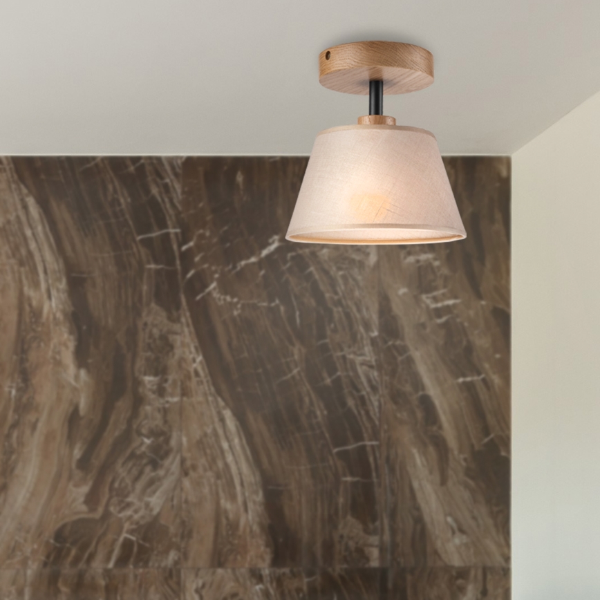 Plafonnier ANTONIO 1xE14/60W/230V beige/chêne