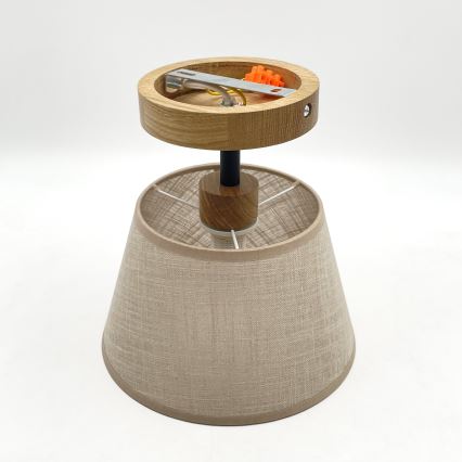 Plafonnier ANTONIO 1xE14/60W/230V beige/chêne