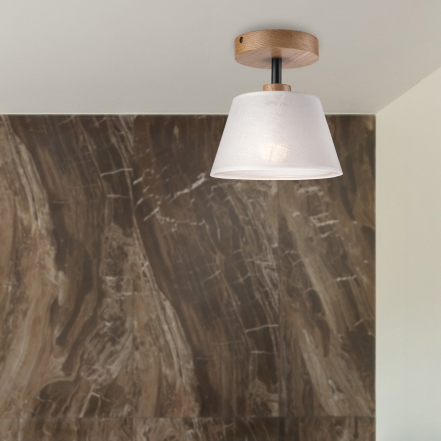 Plafonnier ANTONIO 1xE14/60W/230V blanc/chêne