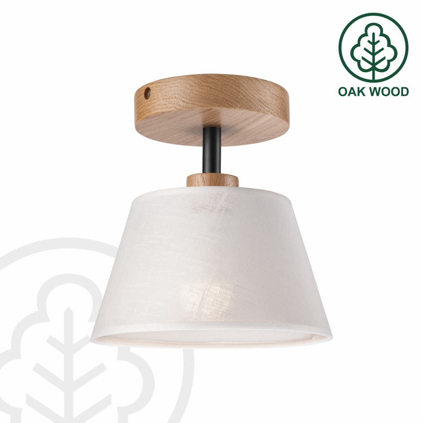 Plafonnier ANTONIO 1xE14/60W/230V blanc/chêne