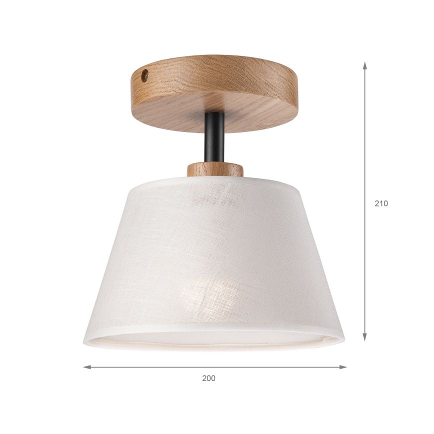 Plafonnier ANTONIO 1xE14/60W/230V blanc/chêne