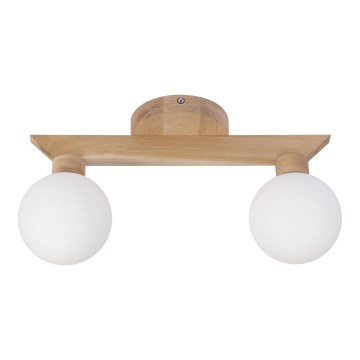 Plafonnier ANTONIO 2xG9/5W/230V chêne/blanc