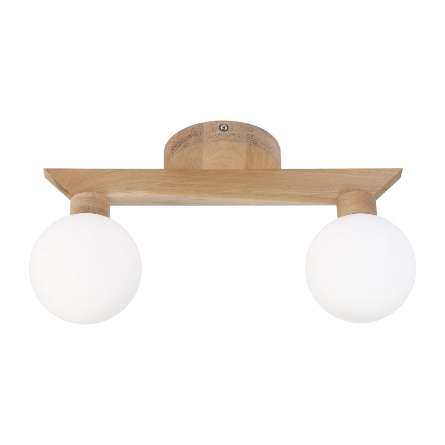 Plafonnier ANTONIO 2xG9/5W/230V chêne/blanc