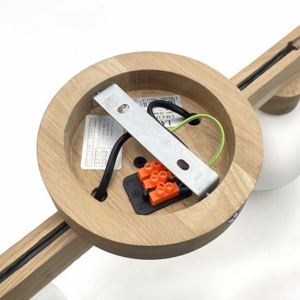 Plafonnier ANTONIO 2xG9/5W/230V chêne/blanc