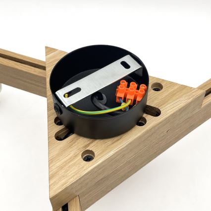 Plafonnier ANTONIO 3xE14/40W/230V chêne