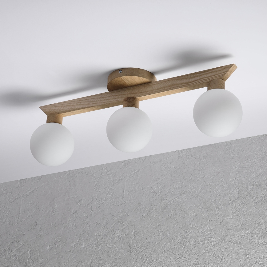 Plafonnier ANTONIO 3xG9/5W/230V chêne/blanc