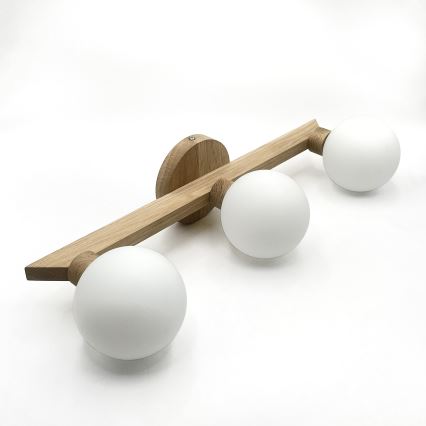 Plafonnier ANTONIO 3xG9/5W/230V chêne/blanc