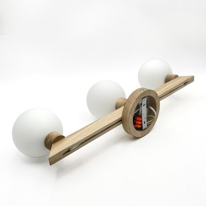 Plafonnier ANTONIO 3xG9/5W/230V chêne/blanc