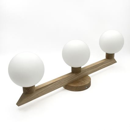 Plafonnier ANTONIO 3xG9/5W/230V chêne/blanc