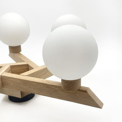 Plafonnier ANTONIO 5xG9/5W/230V chêne/blanc