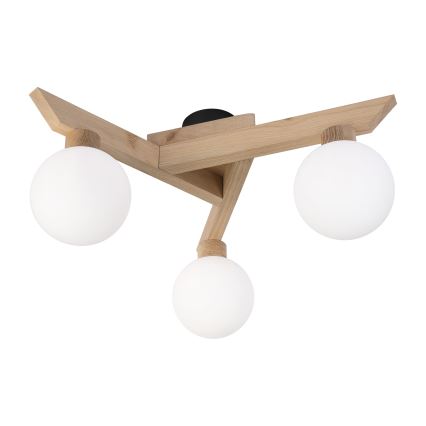 Plafonnier apparent ANTONIO 3xG9/5W/230V chêne/blanc