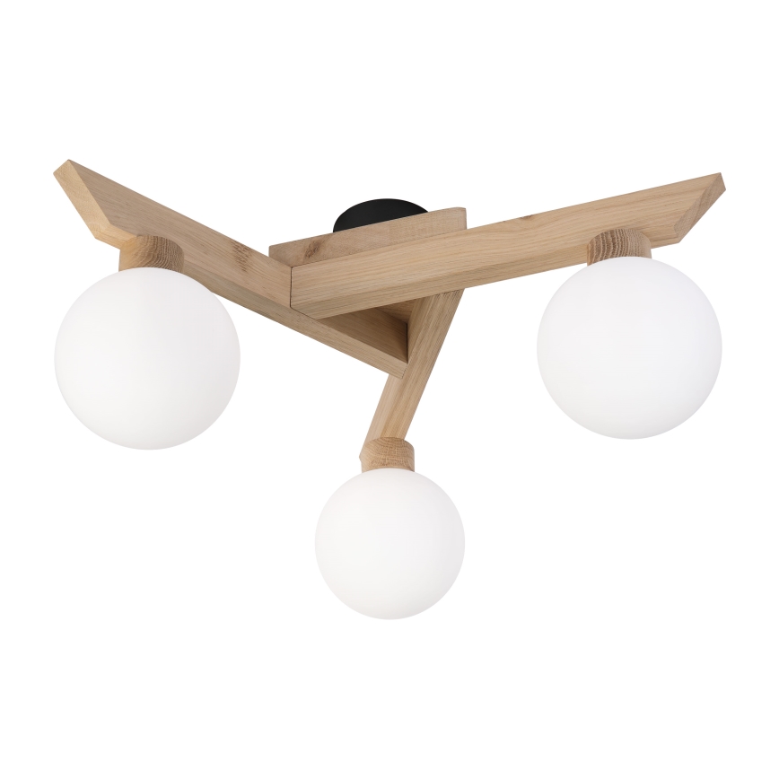 Plafonnier apparent ANTONIO 3xG9/5W/230V chêne/blanc
